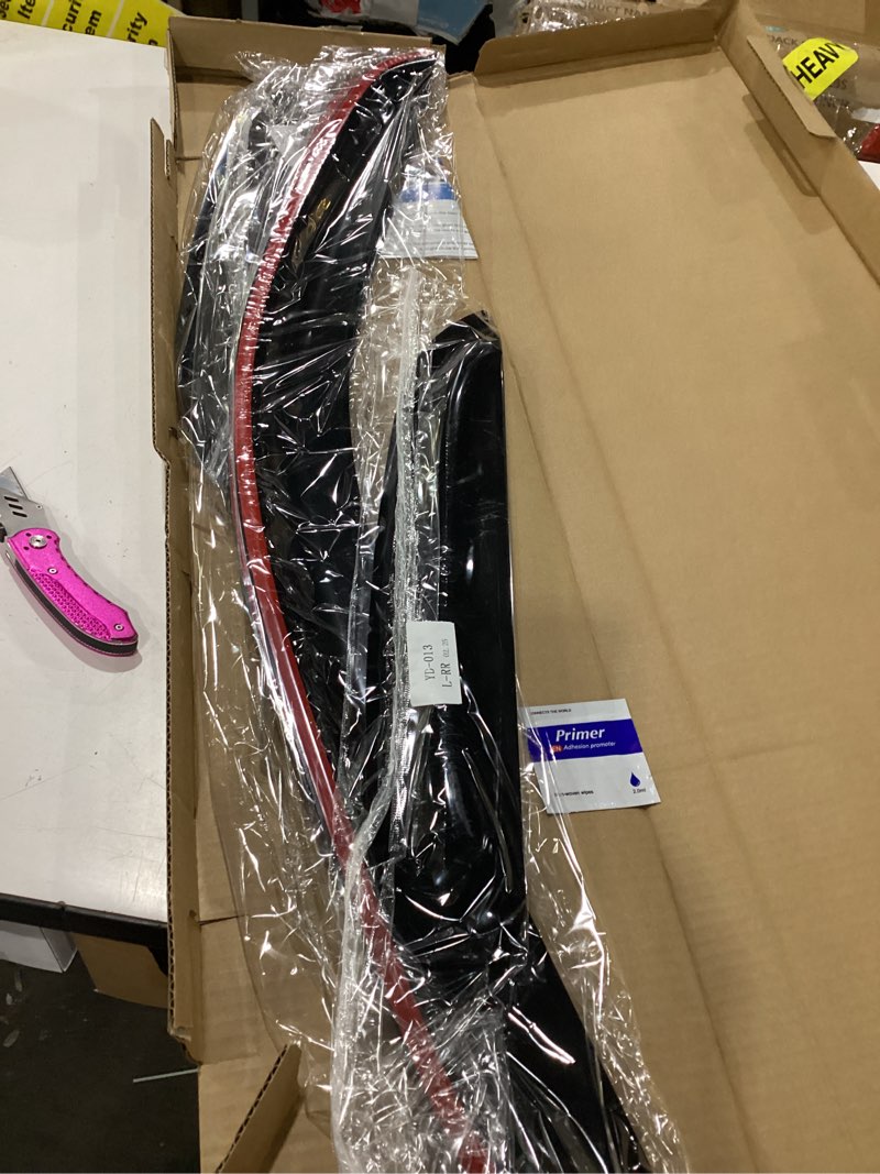 Condition photo showing Good Condition for window visors rain guards for 2007-2013 chevy silverado/gmc sierra 1500, window vent wind deflectors visors shades for 07-14 silverado/sierra 2500hd/3500hd double/extended cab 2007-2013 silverado/sierra ext cab