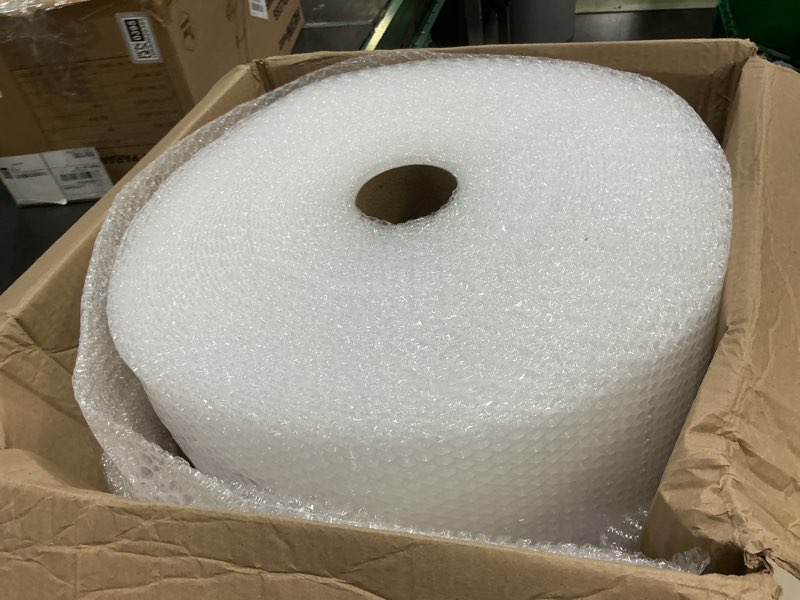 Condition photo showing Good Condition for cushioning roll 3/16 perforated 12 bubble rolls small 12 width 700 feet, clear