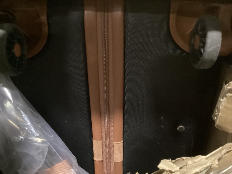 Condition photo showing As Is for Luggage Sets 5 Piece, Suitcases with Wheels, Hardshell Suitcase Set, ABS Carry on Luggage Set with TSA Lock, Travel Luggage Black