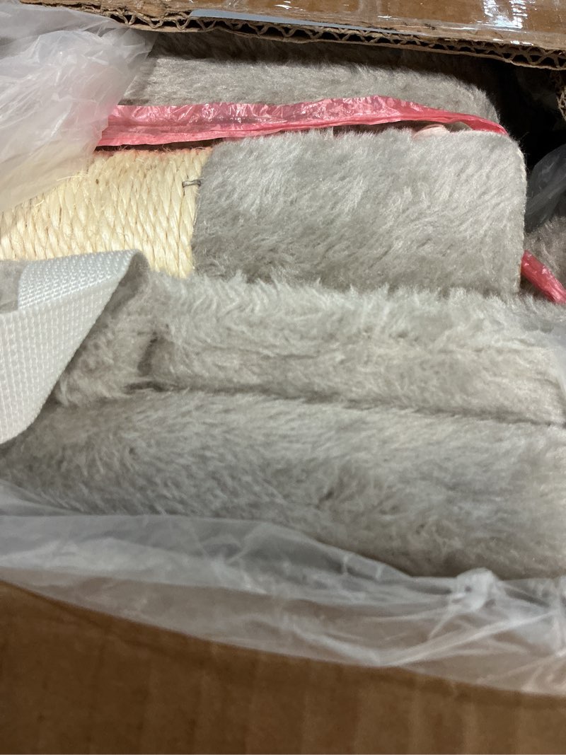 Condition photo showing New/Like New for feandrea cat tree, 44.1-inch cat tower for indoor cats, multi-level cat condo with 11 scratching posts, 2 perches, cave, hammock, light gray upct215w01