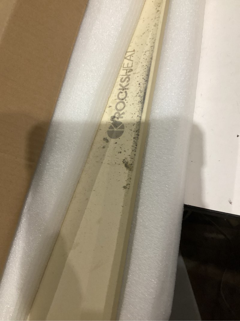 Condition photo showing As Is for Pizza Stone, Rectangular Extra Large 23.6" x 15.8" x 0.6" Pizza Stones for Oven Grill BBQ, Industrial Commercial Heavy Duty Cordierite Baking Stone for Pizza Bread, Outdoor Pizza Accessories Rectangle 23.6" x 15.8"