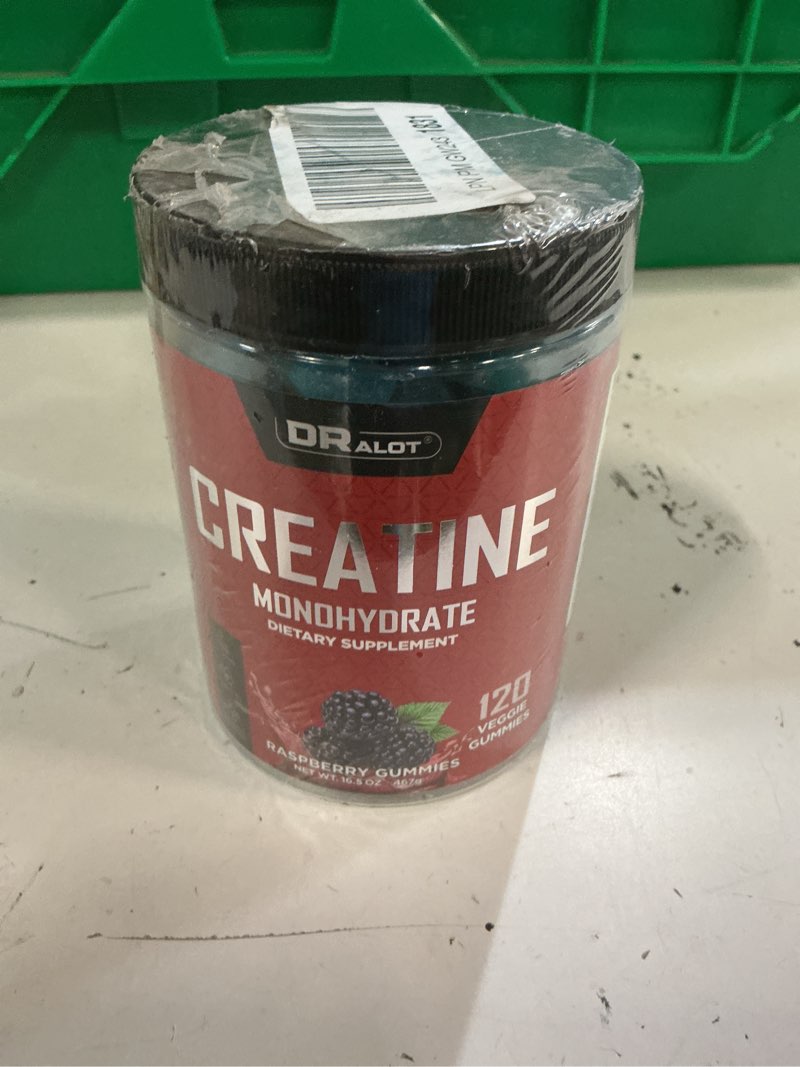 Condition photo showing New/Like New for 99.99% creatine monohydrate gummies more 15% strength, 5x energy, muscle, recovery, pre-workout complex creatine for women & men with 5000mg creatine, l-taurine, b12, mg & k, 0 sugar (exp 01/04/2028)