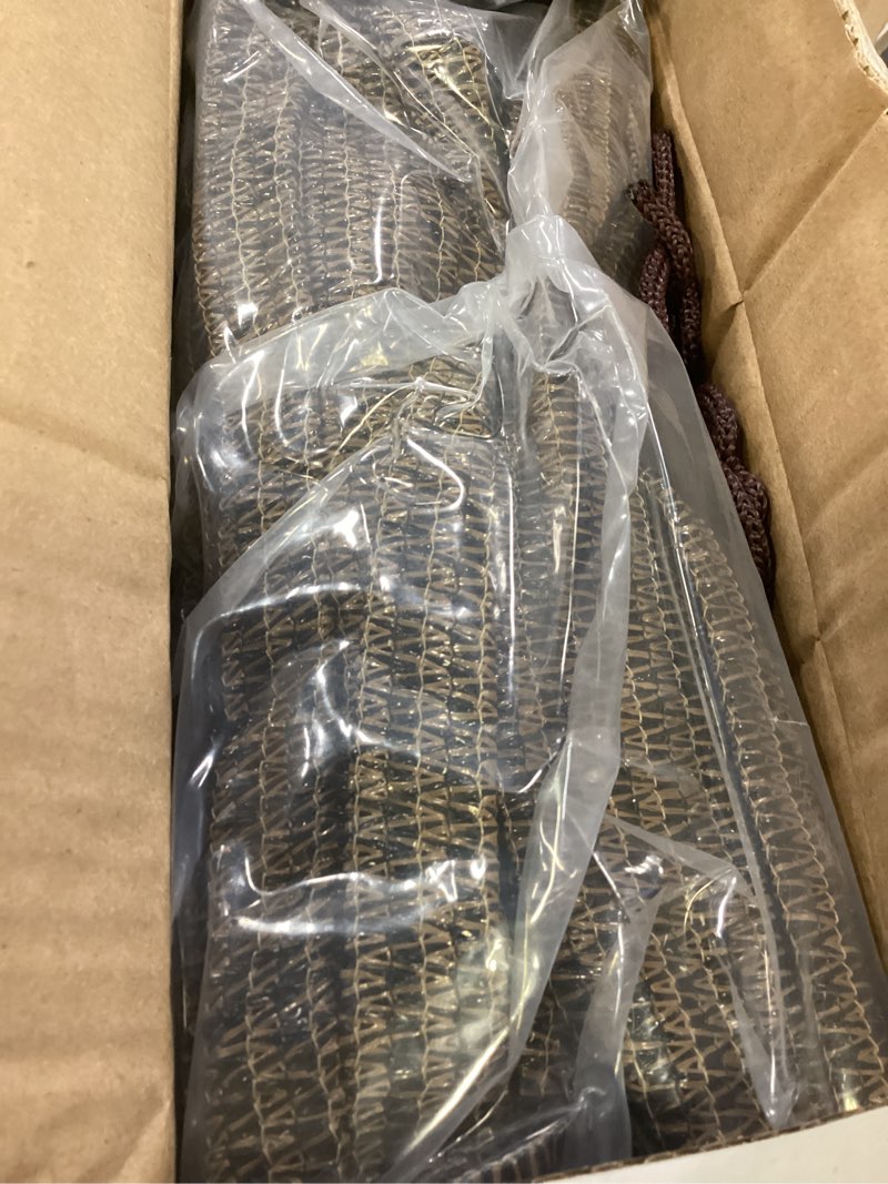 Condition photo showing New/Like New for shade&beyond 90% sun shade cloth with grommets, 8' x 12' pergola shade cover canopy, mesh tarp sun screens for patio, outdoor, garden, backyard, mocha