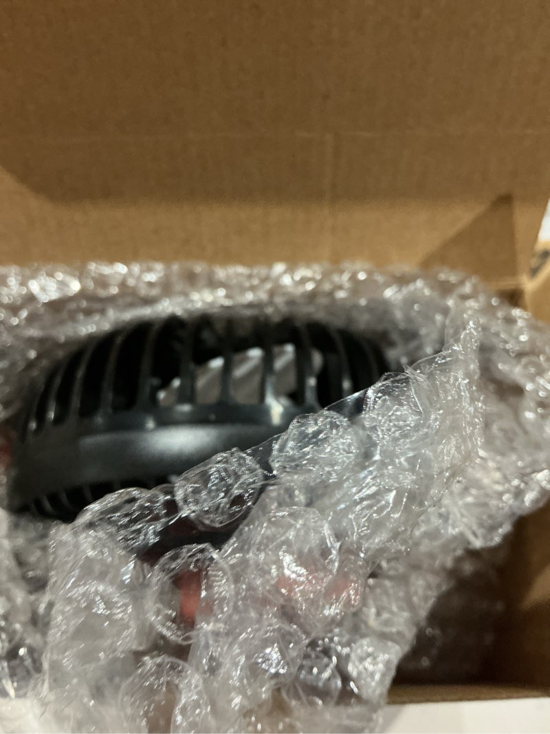 Condition photo showing As Is for ohyes 5in jobsite fan compatible with milwaukee 18v battery brushless motor variable speed usb fast charging led for camping & fishing(battery not included)