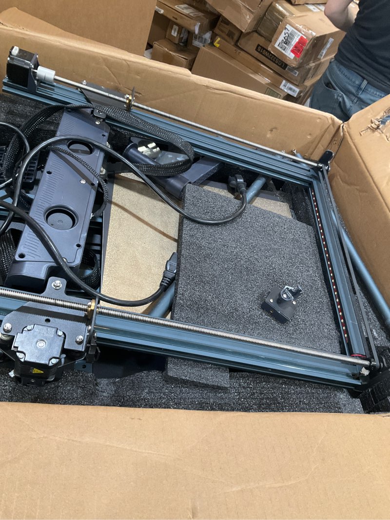 Condition photo showing As Is for elegoo neptune 4 plus 3d printer, 500mm/s high speed printer with 300°c nozzle, auto leveling and direct drive extruder, 320x320x385mm large printing size