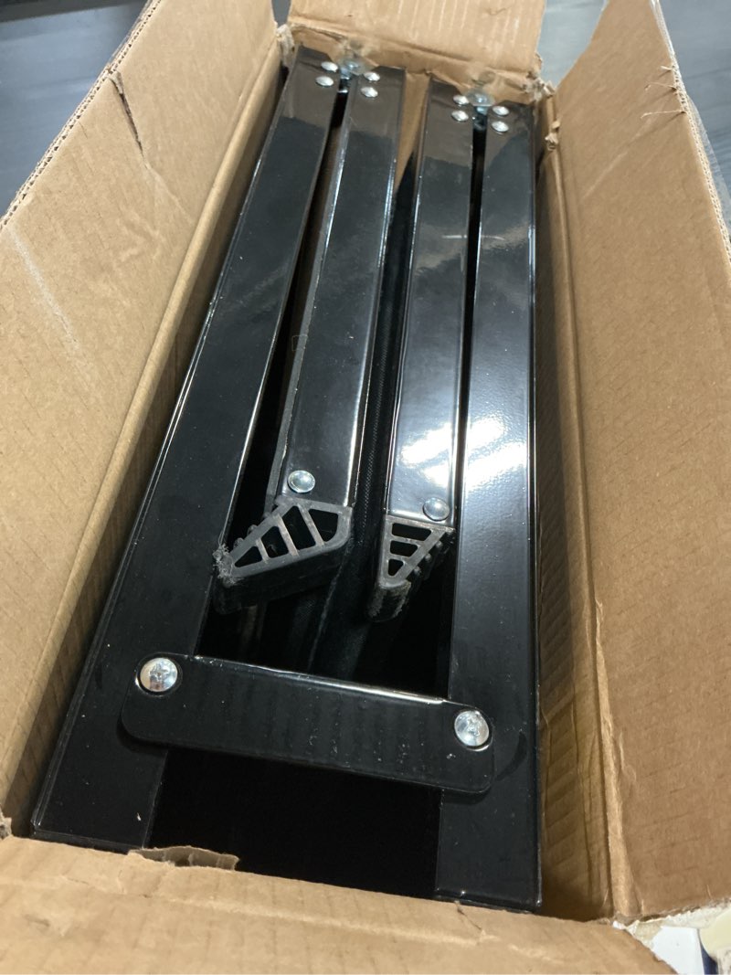 Condition photo showing Good Condition for dog ramp for car 63" long & 17" wide portable dog ramps for large dogs with non-slip rug surface dog car ramp for suv car & truck, folding dog ramp up to 250lbs