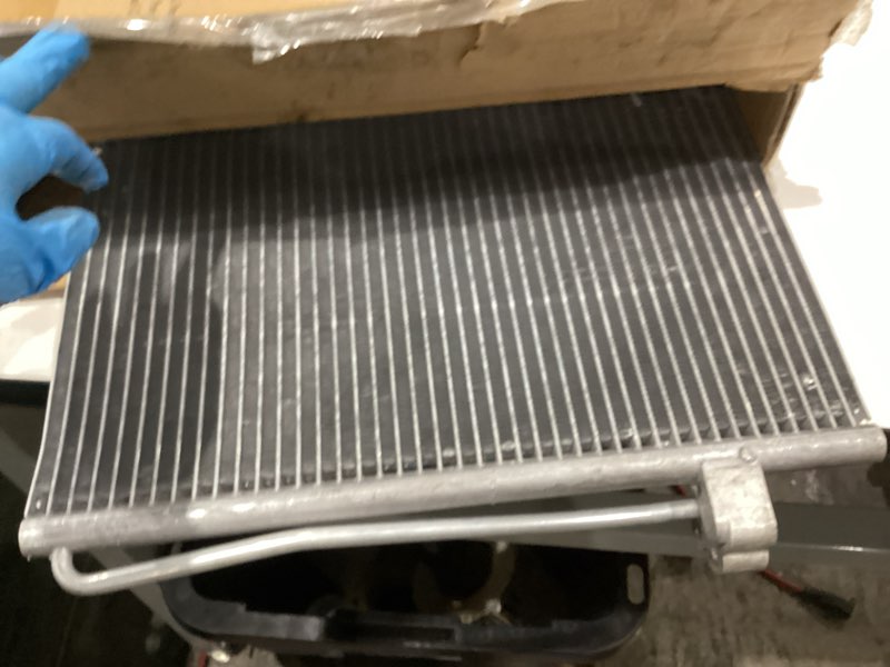 Condition photo showing As Is for a-premium air conditioning a/c condenser compatible with bmw 5-series 525i 528i 545i 550i 525xi 528xi 530xi 535xi, 6-series 650i, 7-series 745i 750i 760i, m5 m6, replace# 64538379885