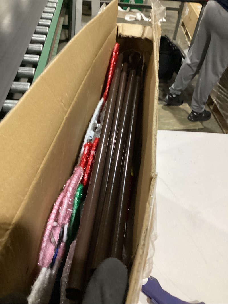 Condition photo showing As Is for 6FT Nativity Sets for Christmas Decoration Outdoor,200 LED Lights, Stable & Heavy Duty Iron Frame?Extra Metal Stakes,Christmas Nativity Sets are Suitable for Various Occasions