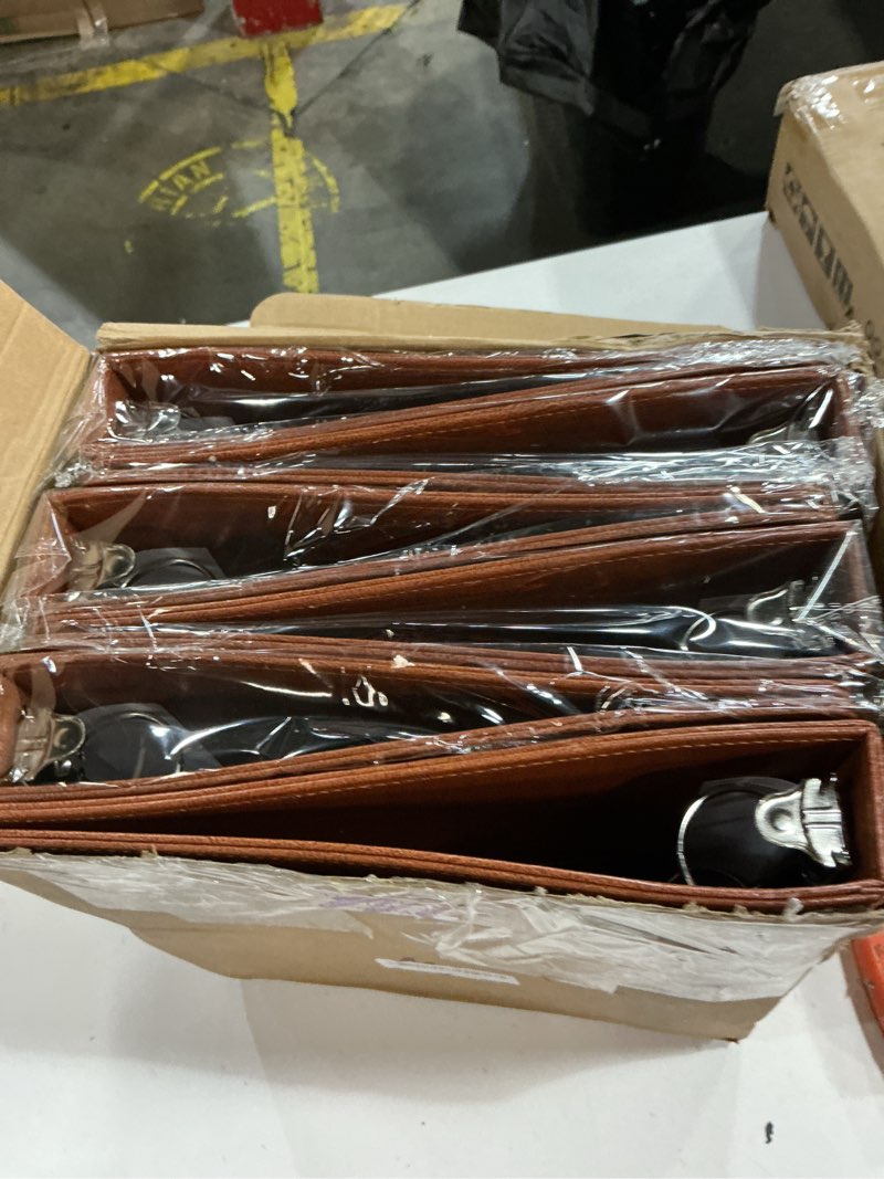 Condition photo showing New/Like New for Marspark 6 Pcs Vintage Hardback 3 Ring Binder Professional Leather Binder Organizer Letter Size 8.5 x 11 Documents Round Rings Holds 200 Sheets with 2 Inner Pockets(1 Inch,Brown) Brown 1 Inch