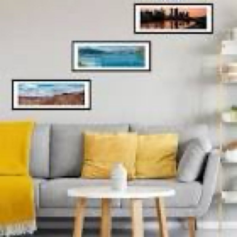 jcjmy 9x27 picture frame set of 4 with 8x24 mat, display photo 8x24 with mat or 9 x 27 without mat, 