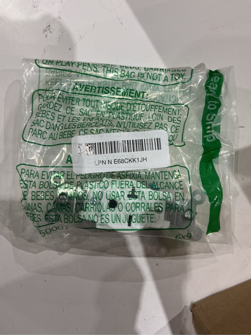 Condition photo showing As Is for leviton single receptacle outlet commercial specification grade smooth face 20 amp 250 volt, side wire nema 6-20r 2-pole 3-wire, white, 5821-w
