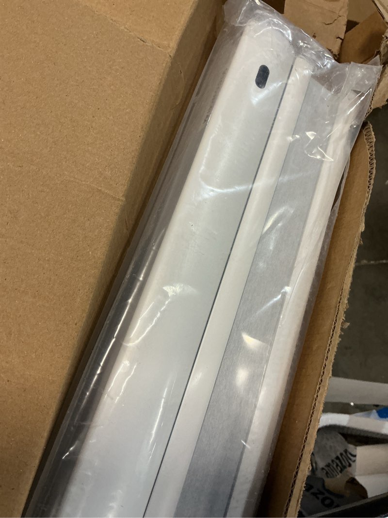 Condition photo showing Good Condition for joydeco no tools no drill blinds for indoor windows, cordless window blinds cellular shades top down bottom up blackout honeycomb blinds thermal insulated noise reduction (white, 57" w x 64" h) a - white 57"w x 64"h