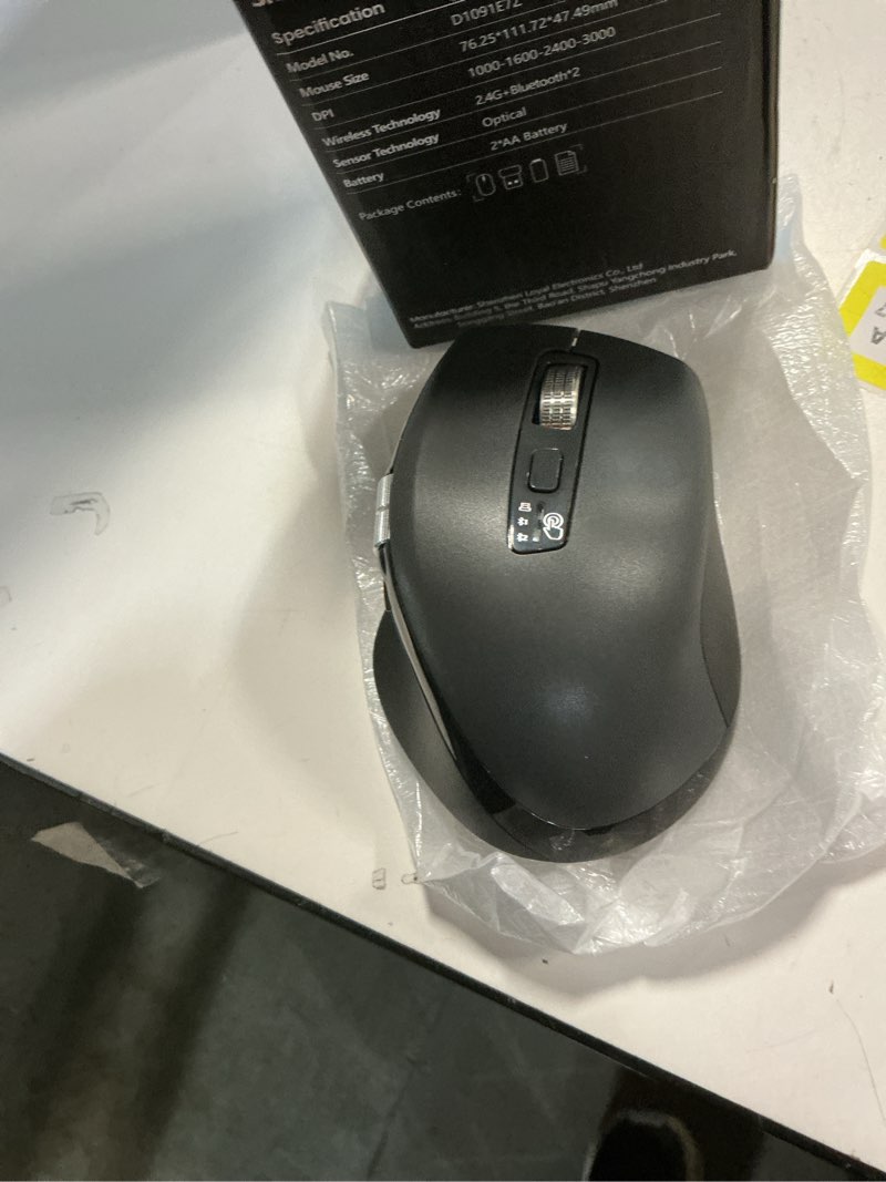 Condition photo showing Good Condition for Wireless Side Scroll Mouse with Multi-Device, Ergonomic Computer Mice with Smart Flying Scroll, Quiet Click for Computer, Laptop, iPad, Tablet, MacBook (Grey)