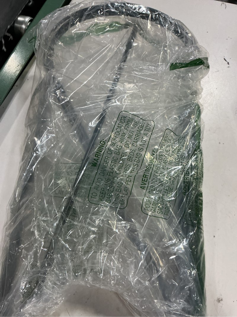 Condition photo showing Good Condition for 6 pack 32 or 16 inch adjustable plant support stakes, heavy-duty half round peony support, garden plant stakes cage for outdoor plants, peony, tomato, hydrangea, (16in support +16in extension tubes) green - 6 pack 10" w x 31.8" h