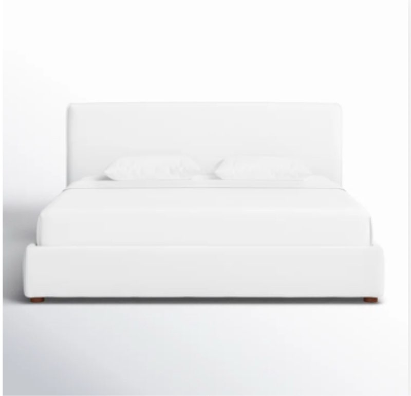 Callahan Upholstered Platform Bed (incomplete, box 1 of 2 only)