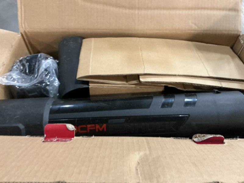 Condition photo showing As Is for Enhulk 58V Cordless Leaf Blower, 930CFM 200MPH Brushless Power, with 5.0Ah Battery & Charger, Variable Speed & Turbo Mode for Yard, Leaves, Dust, and Snow 930CFM/5.0Ah/58V