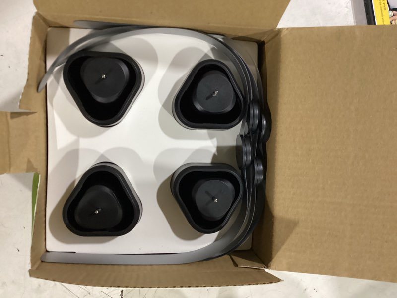 Condition photo showing Good Condition for fly fans for tables, fly fan outdoor indoor keep flies away, table top spinner with holographic blades, flies deterrent for picnic, restaurant, party, home, bbq (4 pack) modern