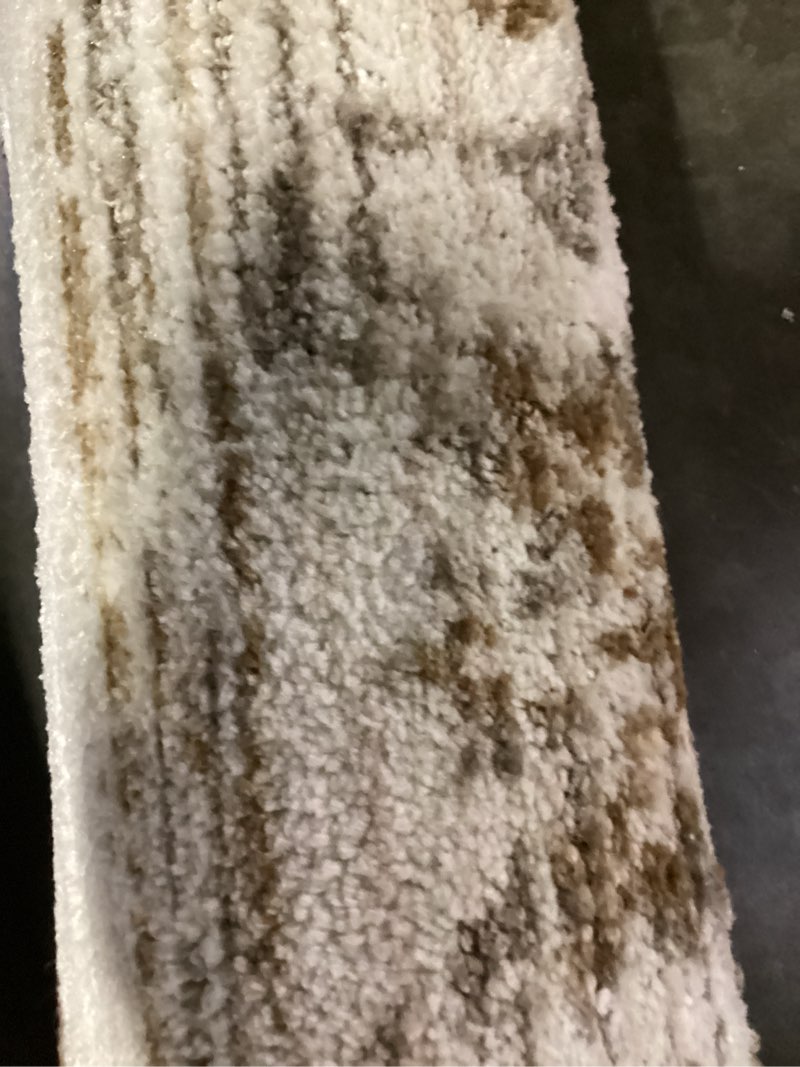 Condition photo showing As Is for 7'x10' vintage tufted distressed area rug tan - threshold™