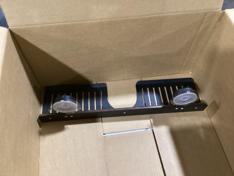 Condition photo showing Good Condition for Bathroom Sink Shelf Over Faucet, No Drill 20 Inch Shower Caddy, Adhesive Wall Shelf for Bathroom Storage Organizer, Holds 5lb on Tile/Glass/Mirror (50CM)