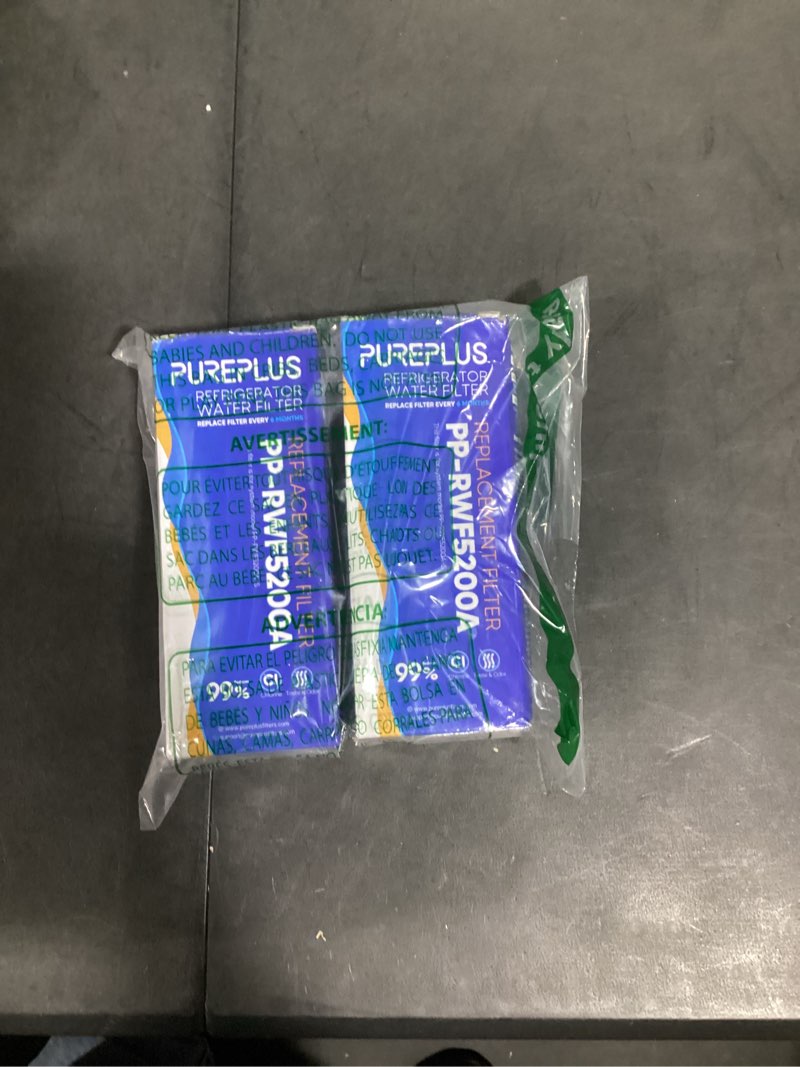 Condition photo showing Good Condition for pureplus xwf (not xwfe, no chips) replacement for ge wr17x30702, gbe21, gde21, gde25, gfe24, gfe26, gne21, gne25, gne27, gwe19, gye18, cfe26 french door & side by side refrigerator water filter, 2pack