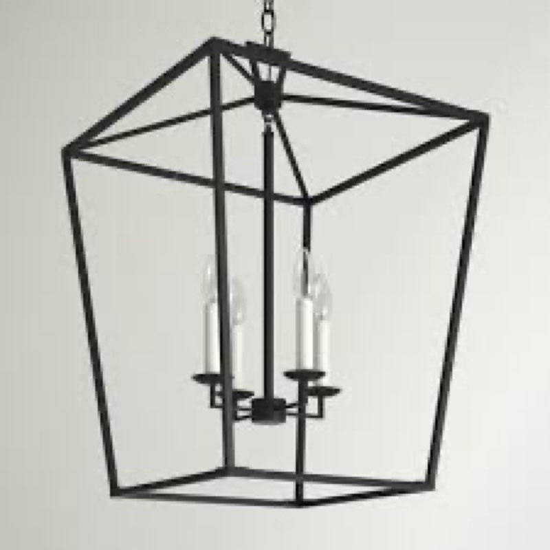Vedra 4 - Light Dimmable Lantern Square / Rectangle Chandelier