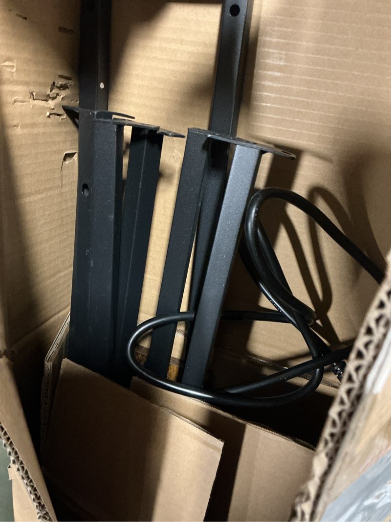 Condition photo showing As Is for SUPERJARE 110.2 Inch Sofa Table with 2 Power Outlets and USB-C Port, 5.9 Inch Narrow Console Table w