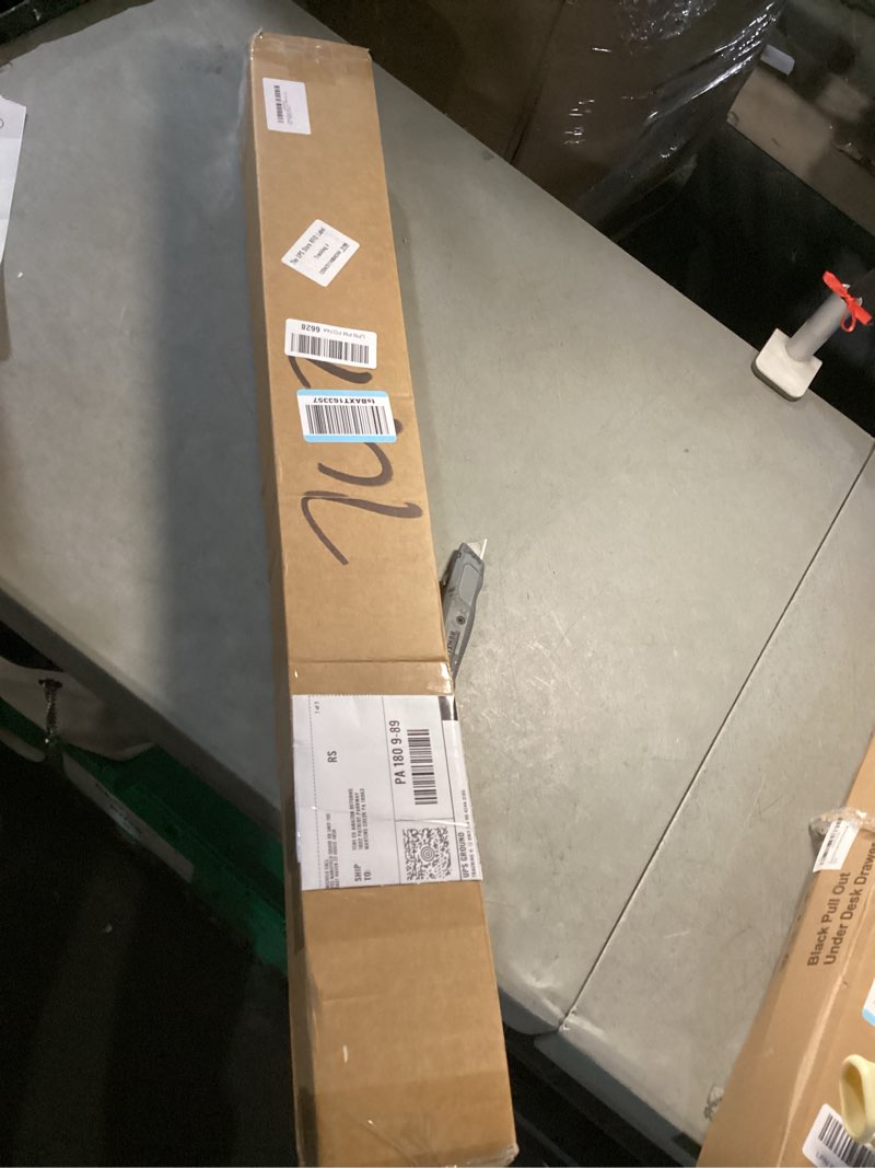 Condition photo showing Good Condition for ceiling curtain track, curtain track with roller hooks, 9ft - 12ft ceiling mounted rail set for room divider, white 9ft - 12ft white