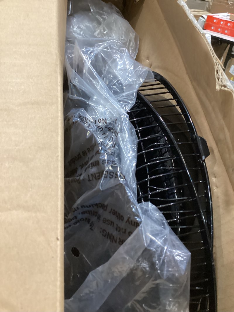 Condition photo showing Good Condition for holmes 12 inch oscillating table fan 3 speeds 75 degree wide angle oscillation adjustable 15 degree tilt quiet operation home office bedroom kitchen black black 12 inch