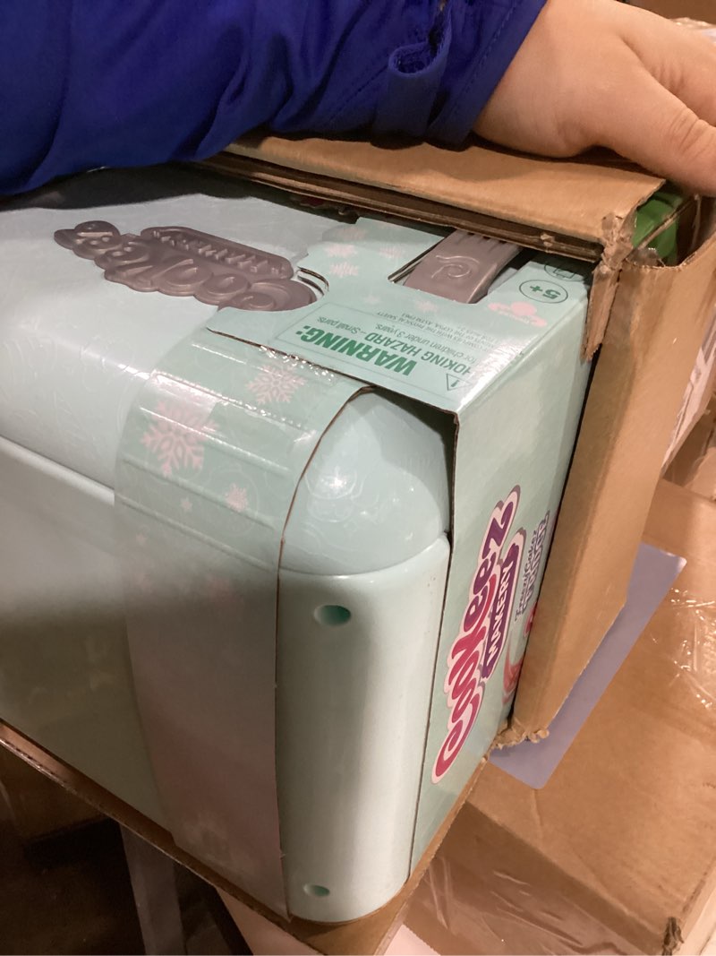 Condition photo showing Good Condition for Cookeez Makery Freezy Cakez. Mix & Decorate Your Plush Best Friend! Place Your Cake Mix in The Freeze and Be Amazed When A Scented, Shivering, Interactive Plush Friend Comes Out. Styles May Vary