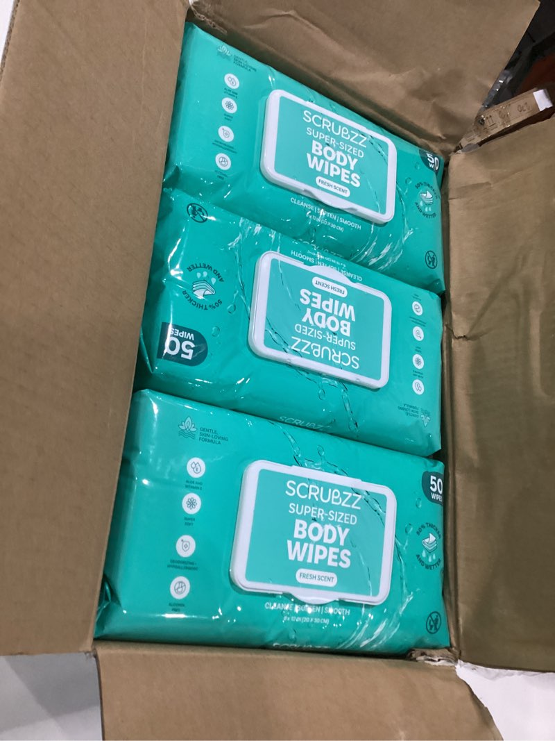 Condition photo showing Good Condition for adult wipes for elderly, extra large 8” x 12” – thicker, premium & extra moist no rinse whole body b