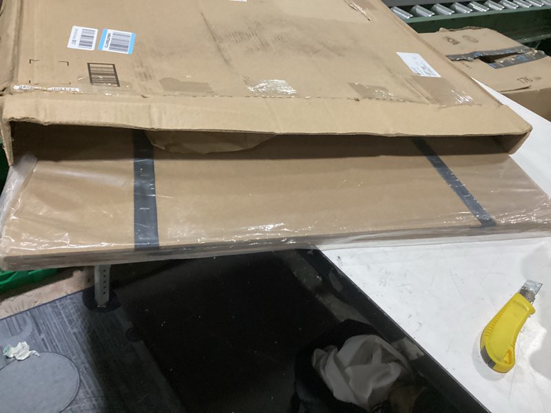 Condition photo showing As Is for imperius foldable box spring, bunkie board, bed support slats, bed boards for under, twin (60x30) twin- (60x30")