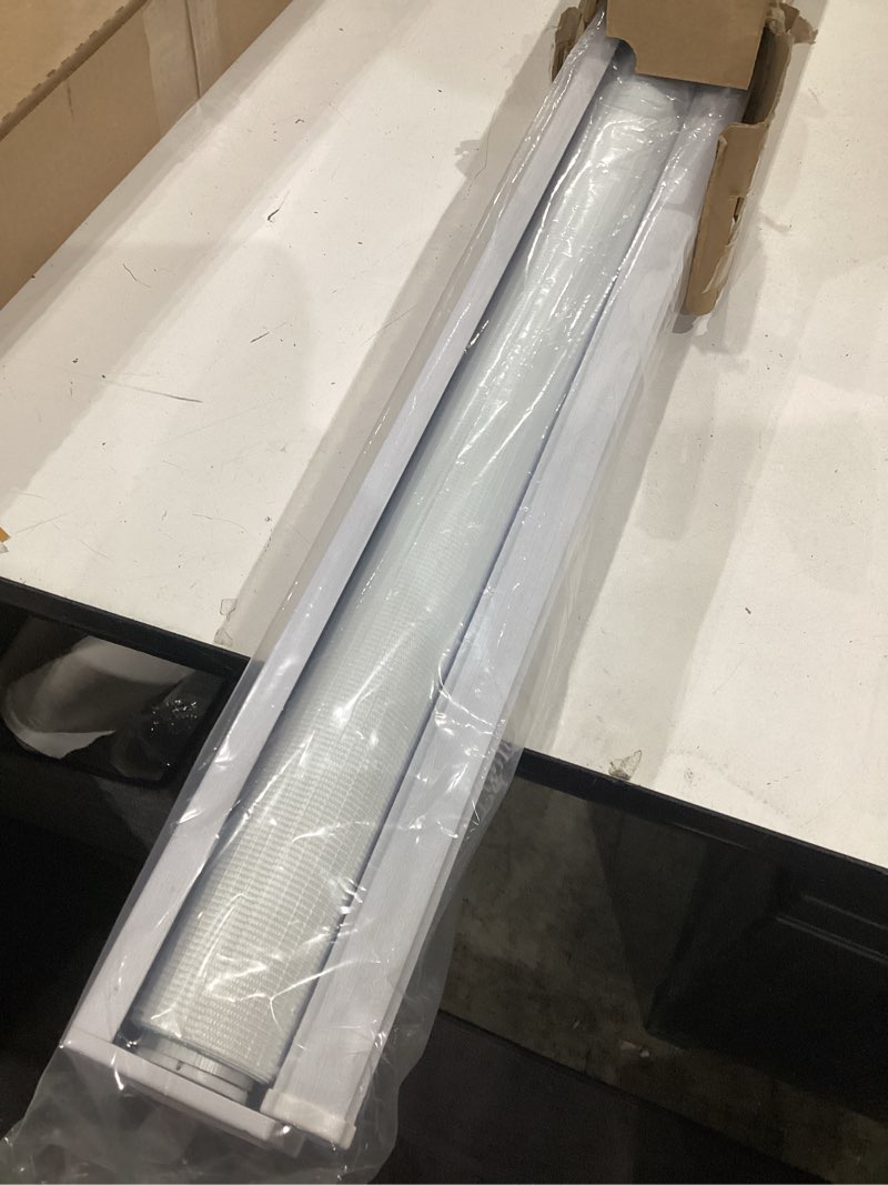 Condition photo showing Good Condition for joydeco no drill zebra blinds for windows, cordless day & night dual sheer roller shades, easy installation, free-stop lift system, light filtering privacy blinds for home(white,35" w x 75" h) a-white (no drill) 35"w x 75"h