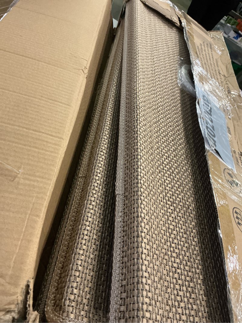 Condition photo showing Good Condition for Bullnose Carpet Stair Treads Non Slip for Wooden Steps Indoor, 9.5" x 35" 14 Pieces, Extra Wide Bull Nose Carpet Runners for Wood Stairs, Step Covers, Stair Tread Rugs, Washable, Beige 35" L x 9.5" W x 1.2" H Beige 14