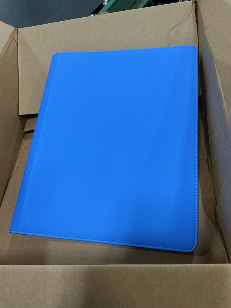 Condition photo showing Good Condition for Toploader Binder, Holds 640 Top Loaders,16 Pocket Top Loader Binders for 3" x 4" Rigid Cards,Toploader Card Binder for Hard Plastic TopLoader (Sky Blue, Large) Sky Blue Large