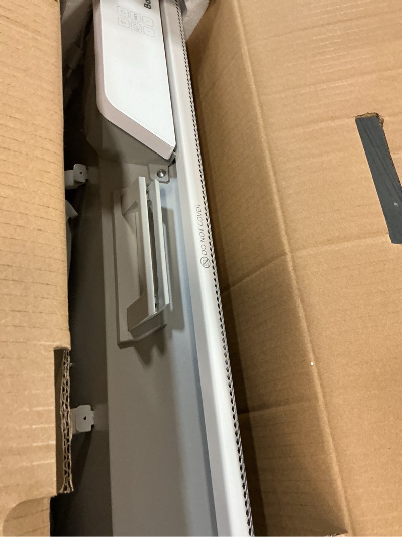 Condition photo showing As Is for Ballu Convection Panel Space Heater for Large Room,Smart Quiet Heater with Programmable Thermostat,WiFi App Control,Inverter Energy Efficient for Indoor Use,Compatible with Alexa,White Fabric White