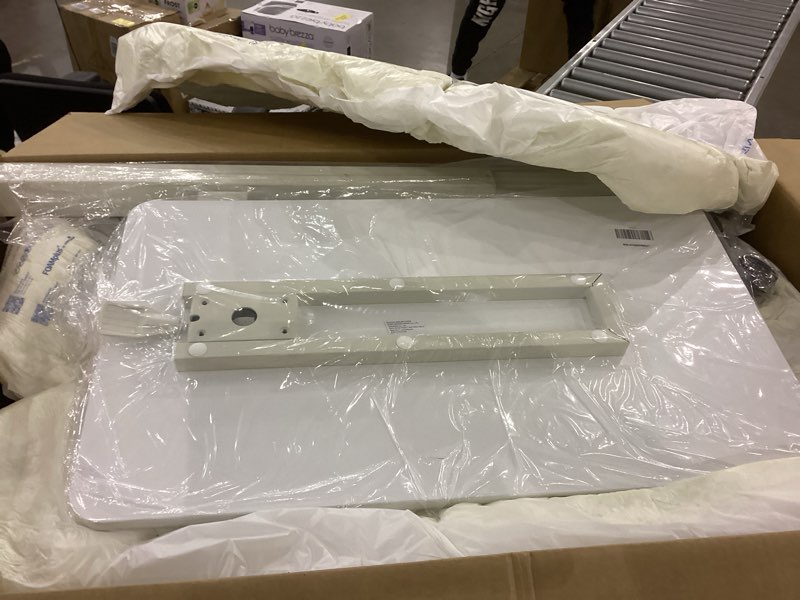 Elevon Overbed Bedside Table with Wheels, Adjustable Hospital & Home Use Bed Table, Rolling Laptop T