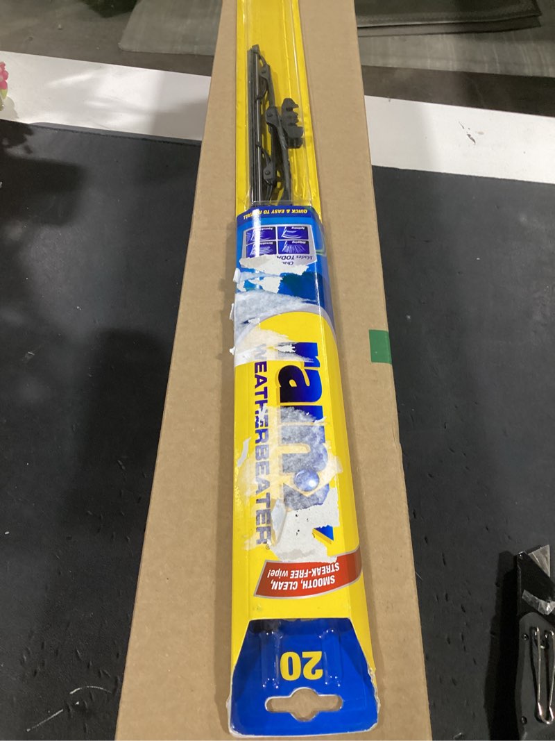 Condition photo showing New/Like New for rain-x rx30220 weatherbeater wiper blades, 20" windshield wipers (pack of 1), automotive replacement windshield wiper blades that meet or exceed oem quality and durability standards 20" pack of 1