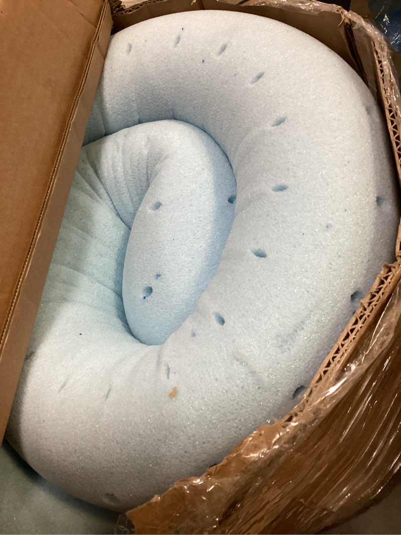 Condition photo showing As Is for best price mattress 3 inch ventilated memory foam mattress topper, cooling gel infusion, certipur-us certified, dorm essentials, king king 3 inch