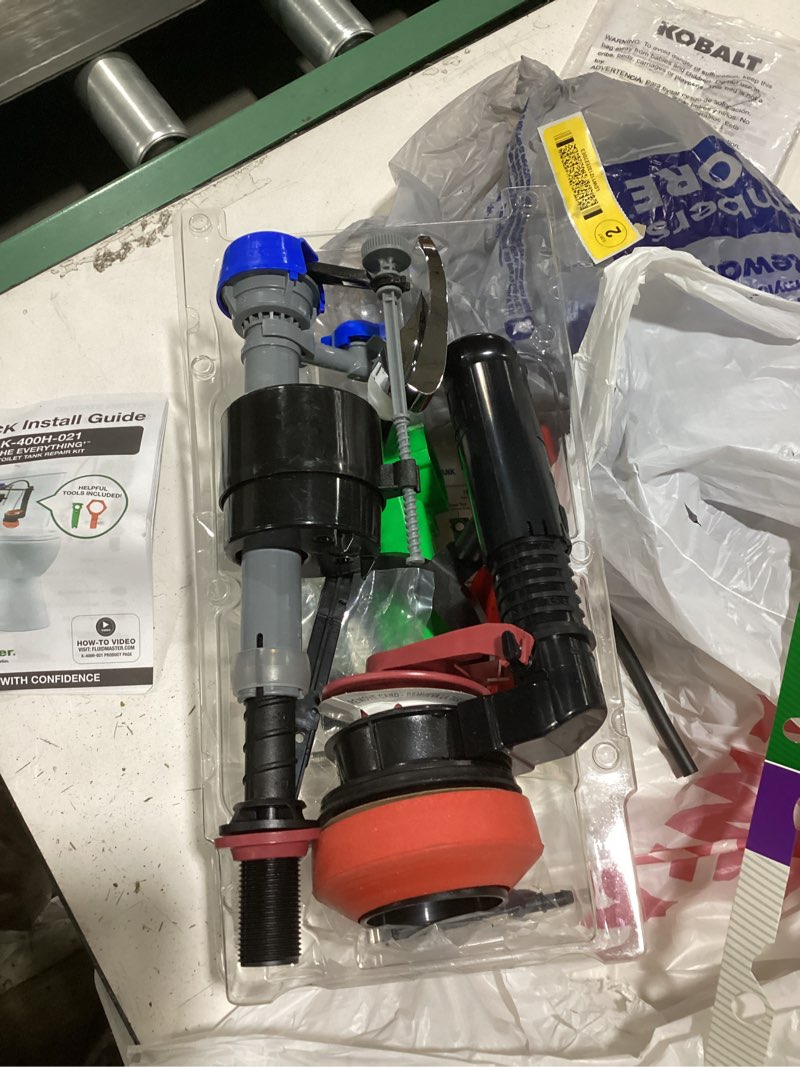 Condition photo showing As Is for fluidmaster k-400h-021-p8 performax 2-inch everything toilet repair kit, multicolor no size