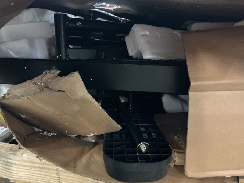 Condition photo showing As Is for yosuda elliptical exercise machine, 3-in-1 (elliptical + cardio climber + stair stepper) elliptical machine for home with 45°incline, 15.5 in stride, 16-levals resistance, quiet magnetic system black orange