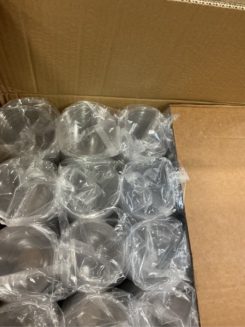 Condition photo showing New/Like New for JOLLY CHEF 12 oz Clear Plastic Cups, 1000 Pack Disposable Clear Drinking Cups, Cold Party Drinking Cups for Ice Coffee, Picnics, Ceremonies, BBQ, Wedding, Birthday, Party, Christmas 12oz-1000count