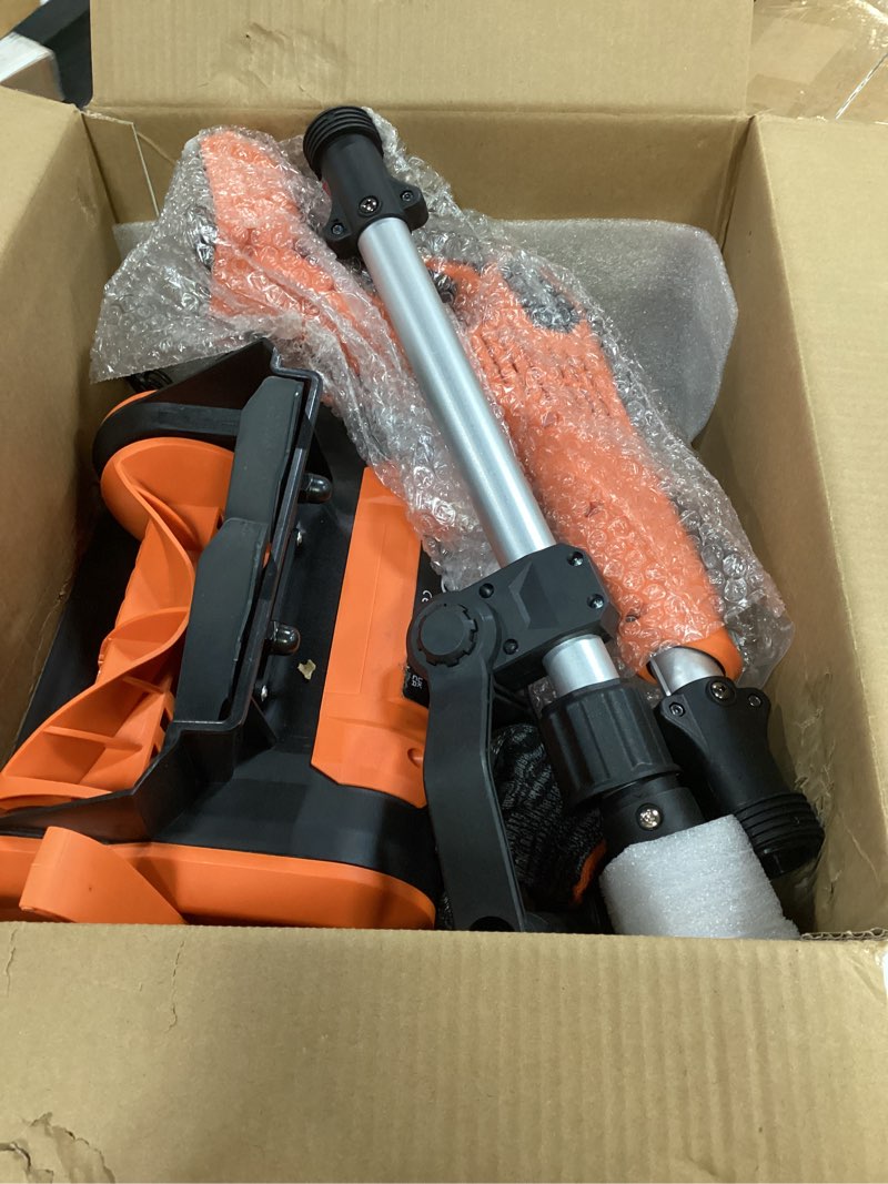 Condition photo showing Good Condition for cordless snow shovel, electric snow shovel 12" width 6.7" depth cleaning and 20ft throwing distance, 4 ah 21v battery brushless snow mover with adjustable front handle for driveway, steps, patio