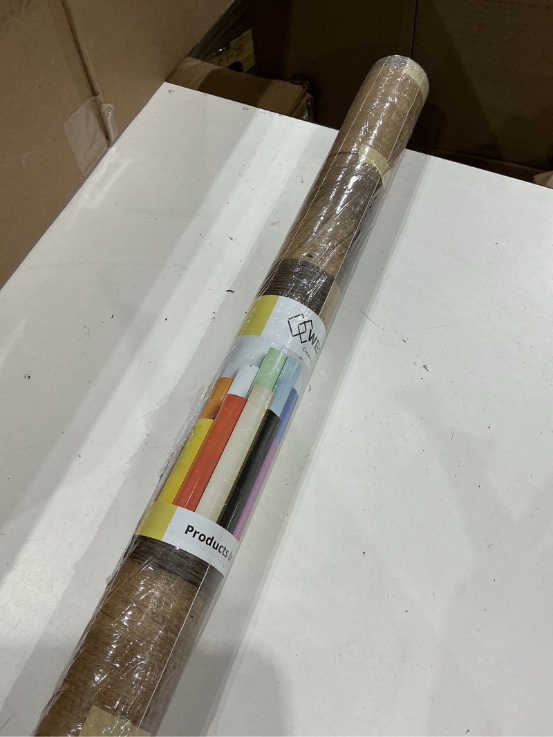 Condition photo showing New/Like New for westick wide brown faux wood wallpaper for cabinets 30"x200" kitchen countertop peel and stick waterproof wood contact paper self adhesive wooden shiplap vinyl roll for countertops dining tables 30" x 200" 1
