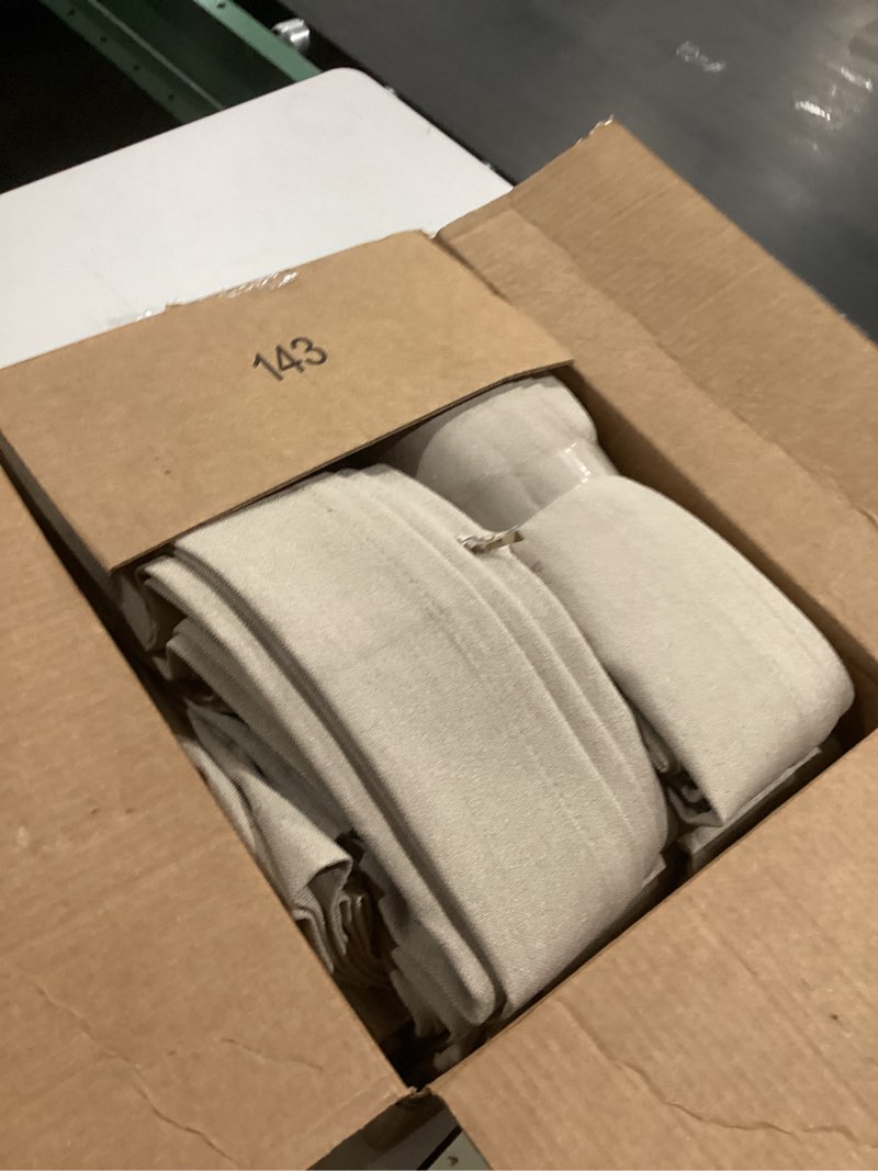 Condition photo showing Good Condition for MIULEE Pinch Pleated Thick Linen Curtains 96 Inch 4 Panels Set Back Tab Memory Trained Pinch Pleat Semi Sheer Light Filtering Privacy Curtain Let Light in Window Drapes for Living Room Bedroom Taupe Taupe 40"W x 96"L (Pack of 4)