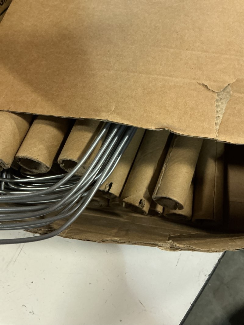 Condition photo showing As Is for didaey 20 sets heavy duty 18" drapery hangers with strong 10.5 gauge alloy steel wire for heavy items (silver) 20 silver