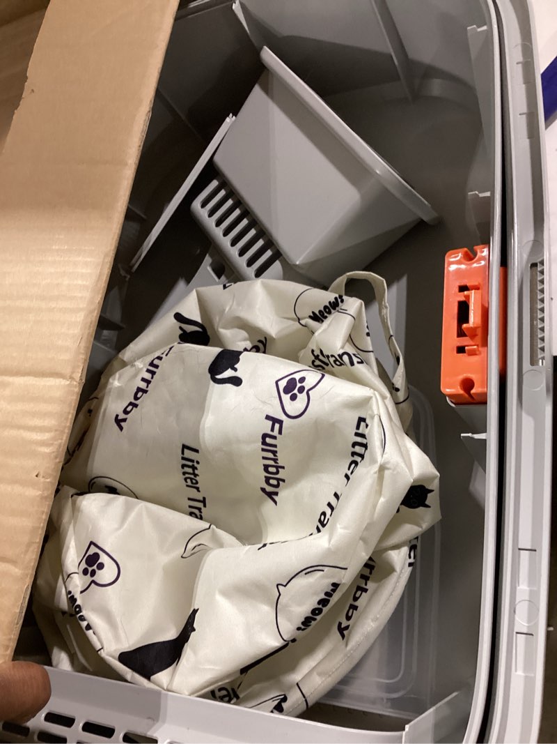 Condition photo showing Good Condition for stainless steel sifting litter box with lid, metal litter pan with scoop for big cats multi cat, extra large cats litterbox odor control easy clean 23 * 15.7 * 16.7 inch - full enclosed x-large