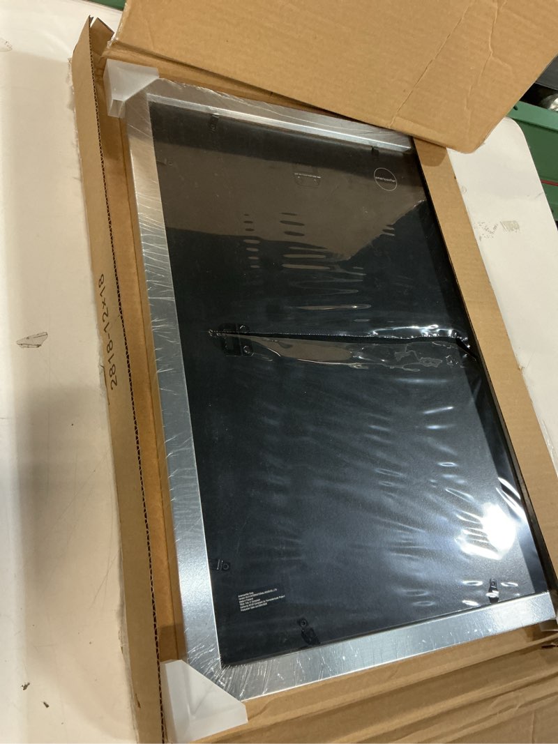 Condition photo showing Good Condition for Americanflat 12x18 Poster Frame with Shatter-Resistant Glass - Use as 11x17 Frame with Mat or Display 12x18 Photo Without Mat - Hudson Collection - Wide Picture Frames for Wall Display - Silver Silver 12x18