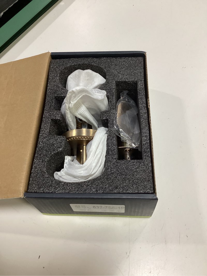 Condition photo showing Good Condition for 1 pack champagne bronze door knobs interior privacy door knob for bedroom and bathroom,zinc alloy 1 champagne bronze-privacy