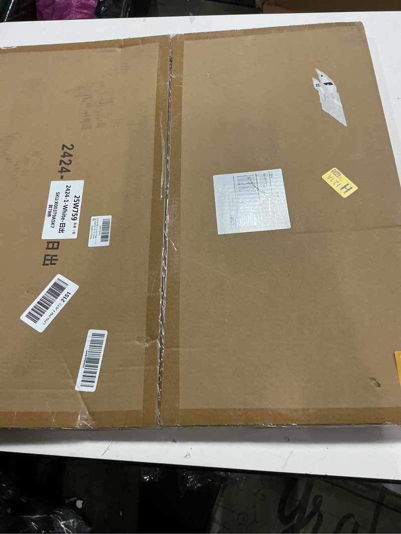 Condition photo showing New/Like New for White Picture Frame, 24x24 Picture Frame for Square Photo Poster Canvas Certificate Document Display Horizontally or Vertically High Transparent Wall Gallery(Size 24 x 24 inches)