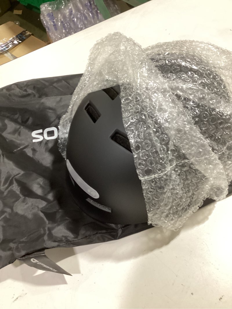 Condition photo showing New/Like New for Bike Helmets for Adults - Front and Rear LED Lights Adjustable Bicycle Helmet for Adults Men Women Scooter Helmet for Commuting, Road Biking, Skating, Scooter Black X-Large 61-64CM